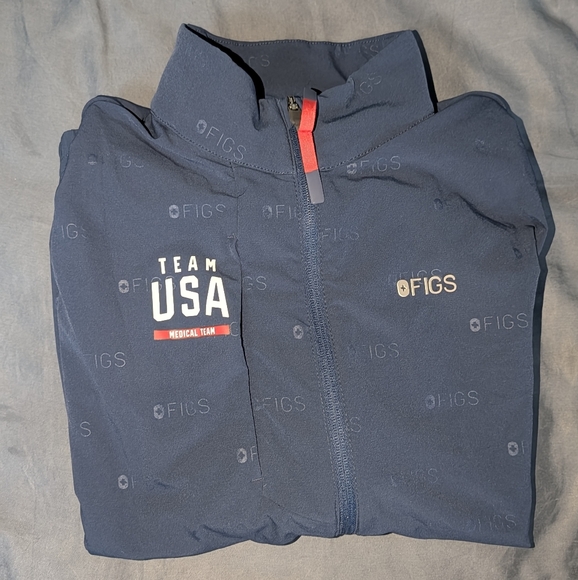 Figs Olympics MEDICAL Team USA Sydney Scrub Jacket in Large - Picture 3 of 4